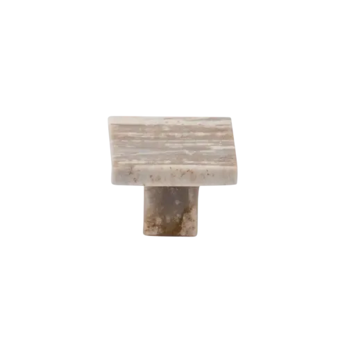 Cabinet knob SQUARE Striped marble