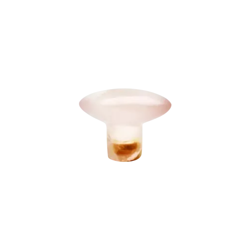 Cabinet knob OLIVE pink quartz