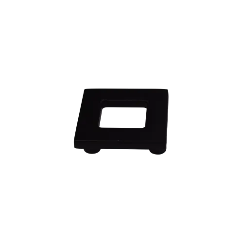 Bouton de meuble CD carré lisse 50x50mm